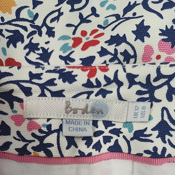 Women's Boden Katrina‎ Floral Medallion Printed Skirt Size 8 - Picture 4 of 5